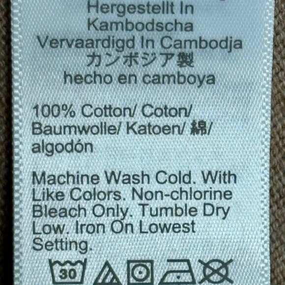 J. Crew Factory Ruffleneck Cotton Sweater - Heathered Mushroom - XL - Picture 8 of 9